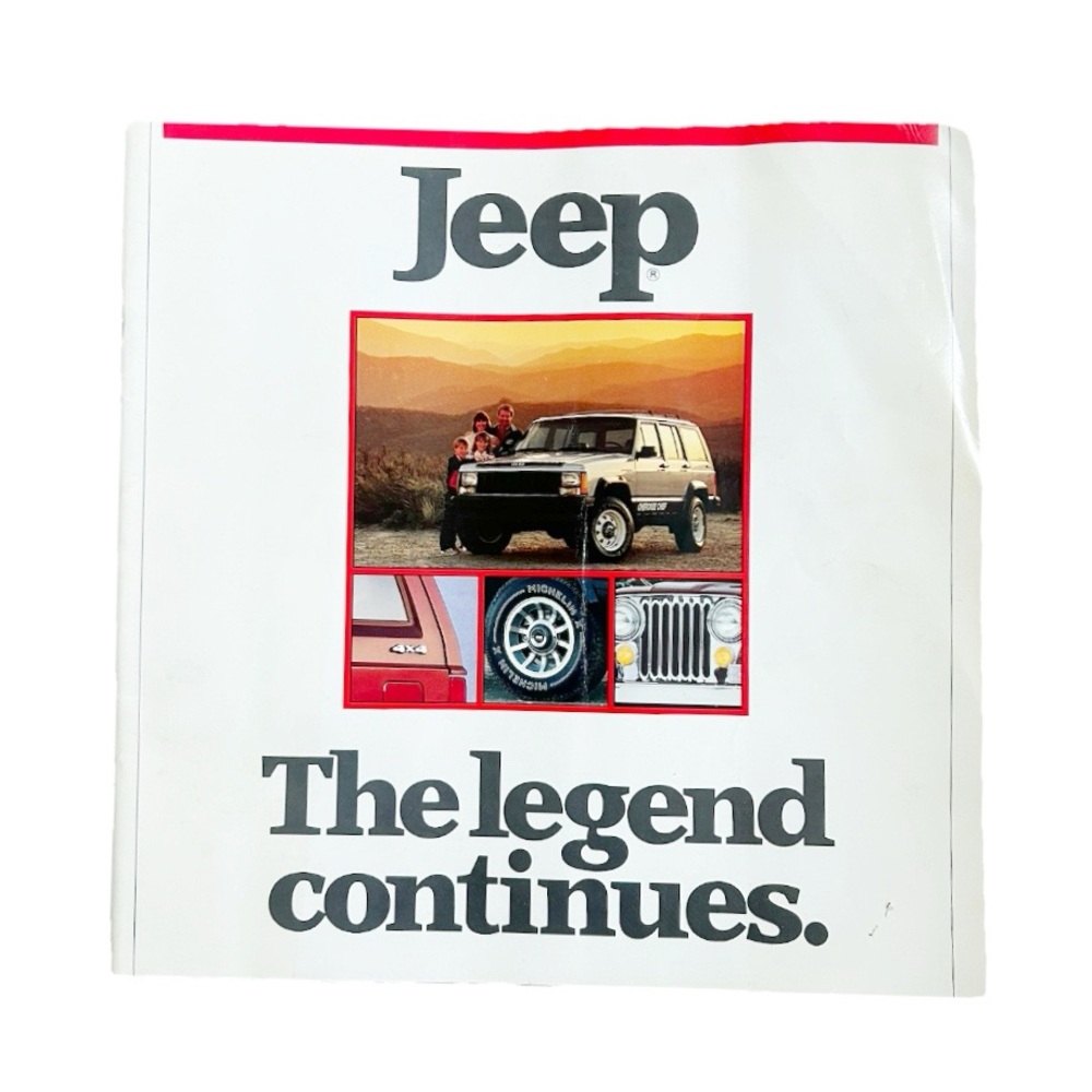 Vintage 1986 Jeep The Legend Continues Vehicle Features Promotional Book Car SUV
